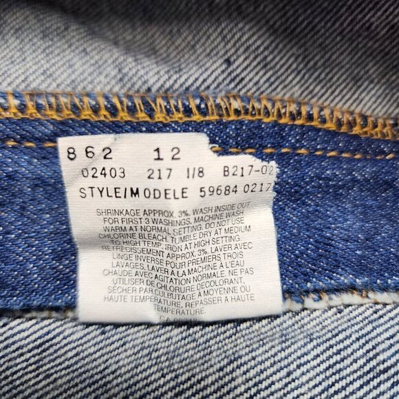 Vintage 70s Levis Jeans 30x29 Orange Tab 684 0217 Frayed Hem Dark Wash Mid Rise - Picture 8 of 11